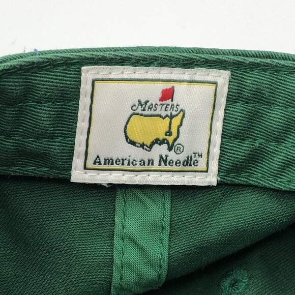 Masters Augusta National American Needle Strapback Hat Cap Green - Picture 9 of 11